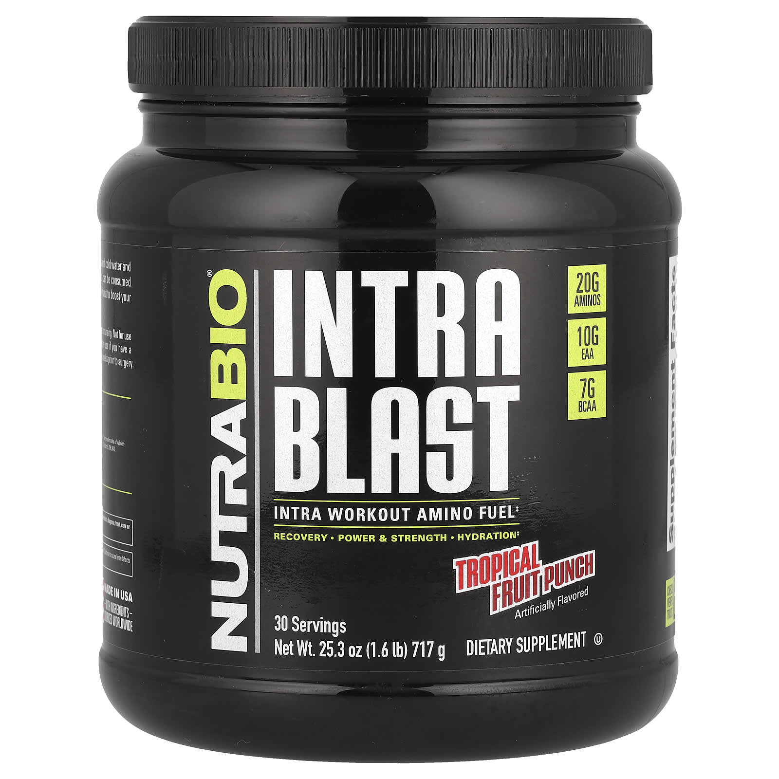 

Intra Blast, Intra Workout Amino Fuel, Tropical Fruit Punch, 717G (1.6Lb)