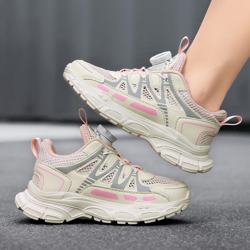 Girls Breathable Mesh Sneakers Lightweight Summer Shoes School Campus Walking Shoes Daily Student Footwear Lightweight Daily Wear