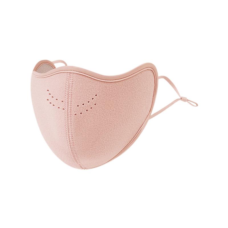 Wintermaske Damen Samt Rundloch Atmungsaktive Maske