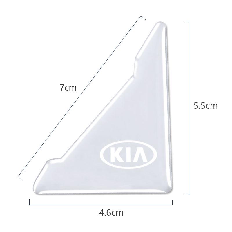 AEV5 4 Pezzi Adesivo Paraurti in Silicone per Portiera Auto Anti Collisione Graffi Per Kia KN GT-Line KN Sportage Ceed Rio Picanto Sorento Soul Cerato