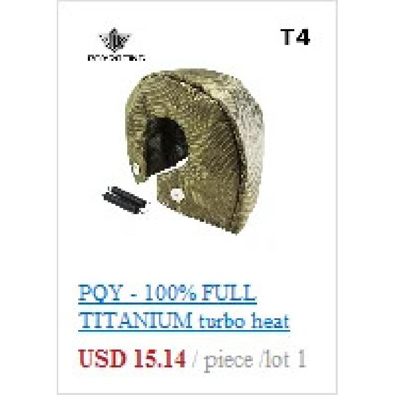 PQY - Turbo Heat Shield Turbocharger Blanket Cover For T2 T25 T28 GT28 GT30 GT35 For Most T3 Turbine Housing Turbo Charger