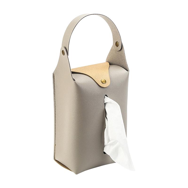 

Ретро PU шкіряна коробка для серветок Портативна підвісна автомобільна сумка для серветок Домашня вітальня Декоративна коробка Кухня Настільна коробка для зберігання серветок