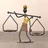 1pc Knick-knack Props Candle Holder Handmade Iron Romantic Candlelight Candlestick  Home Decor