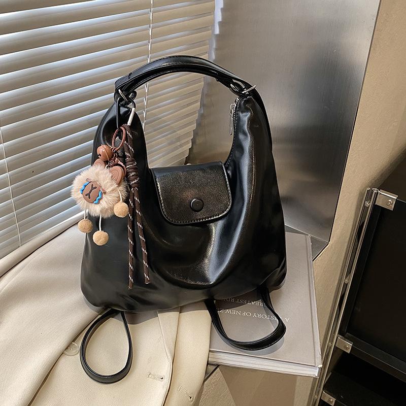 Casual large-capacity bag women's 2025 new versatile double shoulder high-end multi-purpose shoulder messenger bag