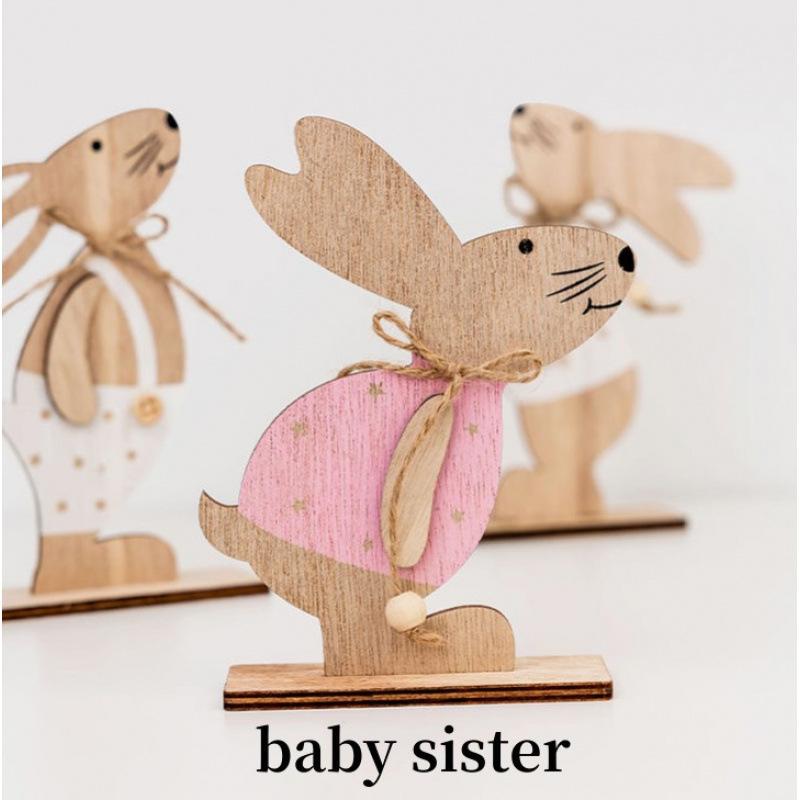 Easter pastoral cute rabbit table decoration cute hanging ornament European style home decoration table