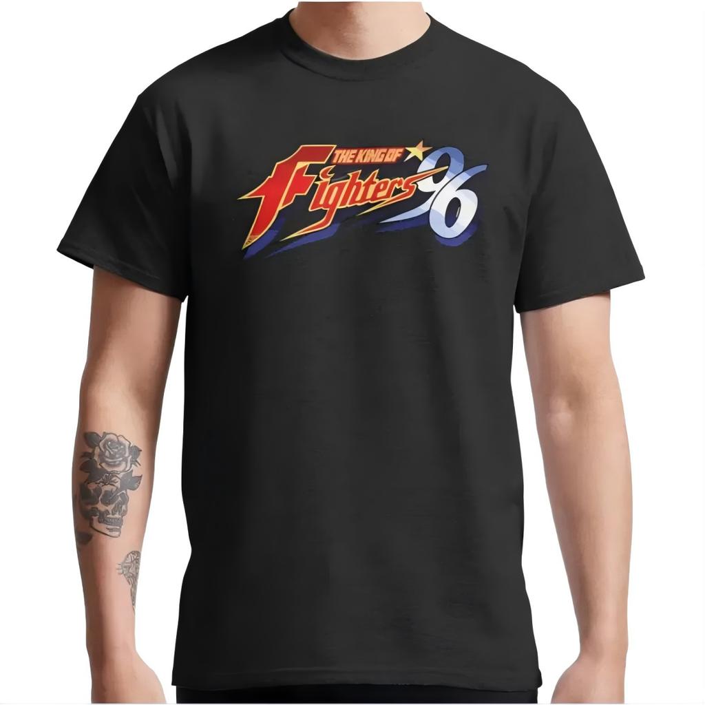 The King of Fighters '96 Retro Logo Black T-Shirt
