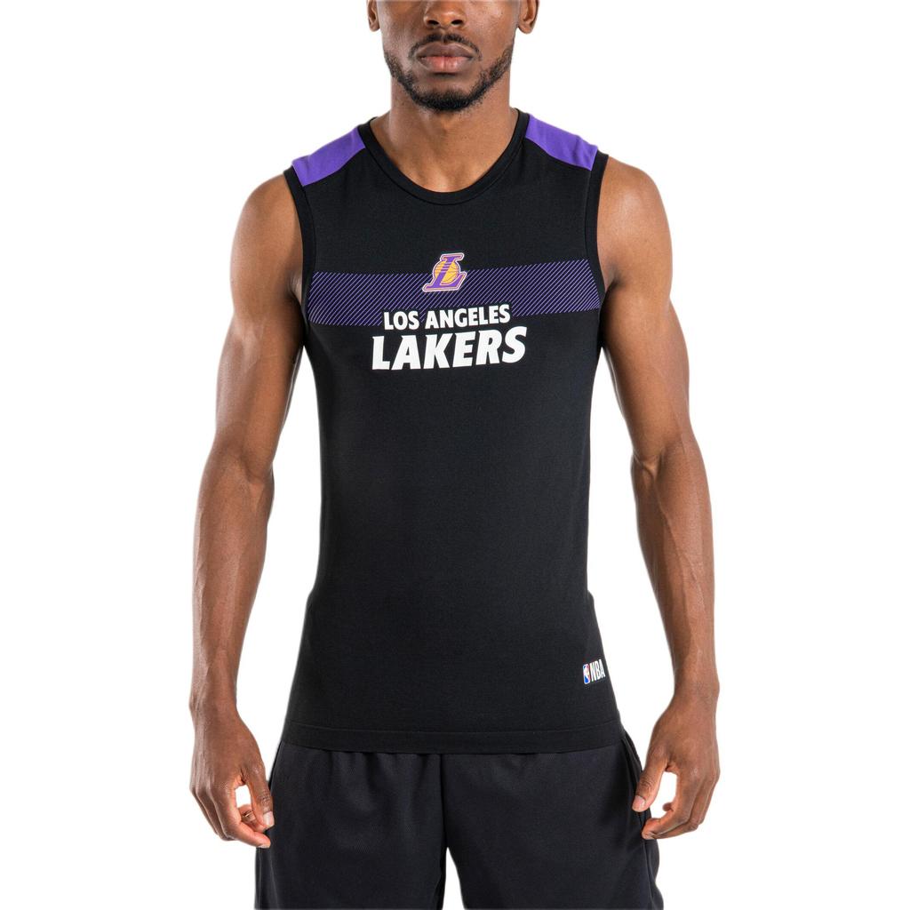 DECATHLON x NBA Los Angeles Lakers Basketball Jerseys Men's Black/Violet