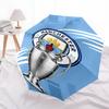Printed Manchester City Football Club Printed Folding Umbrella,Outdoor,Leisure,And Travel Umbrella,Durable Umbrella Fabric,Birthday And Holiday Gift