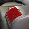 Red Carbon Fiber Rear Center Cupholder Cover Trim For Infiniti G37 Sedan 2010-13