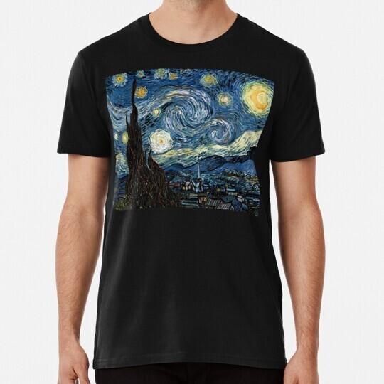 Starry Night Vincent Van Gogh Gift Ideas For Art Lovers S-5XL USA Made T-Shirt