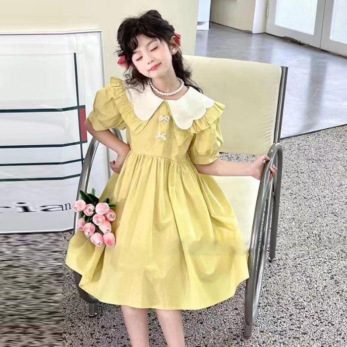 Cute Princess Dress For Girls Summer Stylish Sleeveless Sundress Fashionable Children Clothing