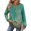 Women's Retro Printed Fashionable Long-sleeved Top