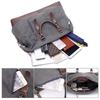 Canvas Leather Travel Carry On Luggage Duffel Travel Tote Large Weekend Overnight Male Bag