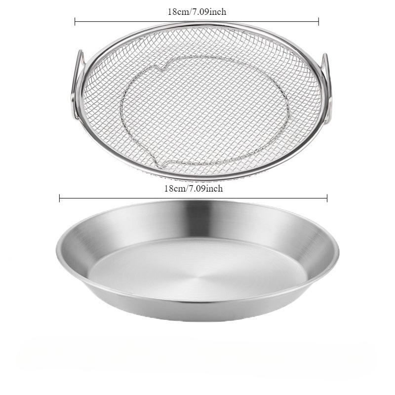 Filtr Tarczowy ze Stali Nierdzewnej Domowa Kuchnia Grill Tłuszcz do Smażenia Ociekacz Artefakt Płytka Filtrująca Olej Przekąski Płytka Ociekowa Siatkowa