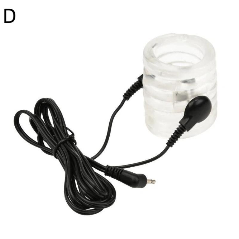 Electric Shock Male Penis Lock Cock Ring Erection Delay Ejaculation Electro Shock Penis Ring Reusable Ball Stretcher Sex Toy