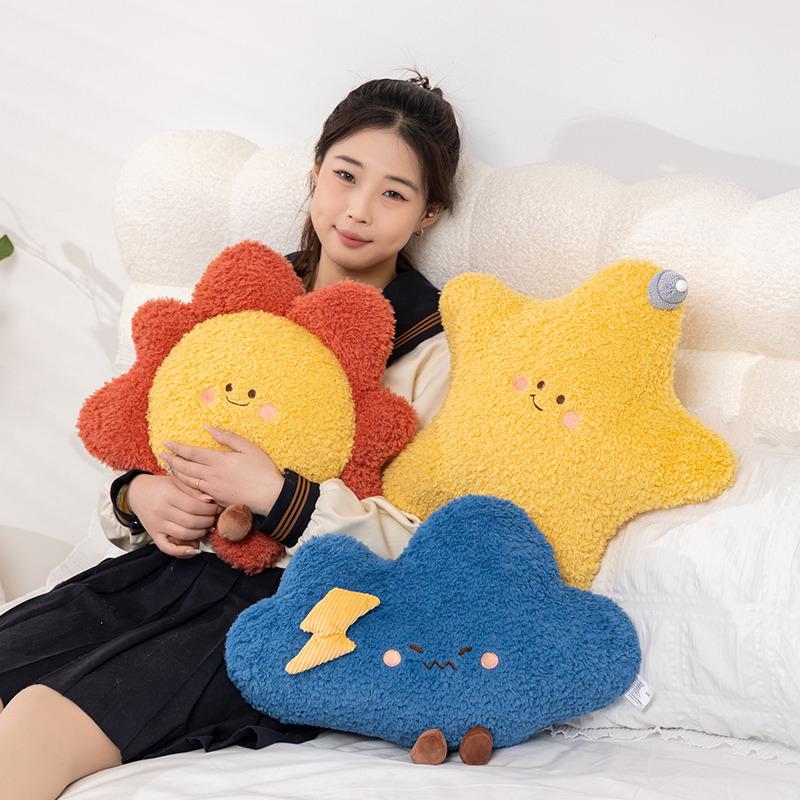 Modern Minimalist Star Cushion: Cute Cloud Tatami Sofa for Living Room