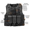 Vestă tactică pentru copii și adulți, reglabilă, de antrenament, protectoare, cu buzunare multiple, de luptă, pentru vânătoare, activități în aer liber, Airsoft, Paintball, Cosplay