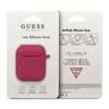 Guess Guaccsilglfu Airpods 1/2 Coverfuksja/Fuchsia Silicone Glitter