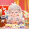 niannyyhouse 20cm Cotton Doll Plush Girl with Fried Hair, No Attributes, Normal Body, Dress-Up (a-8)