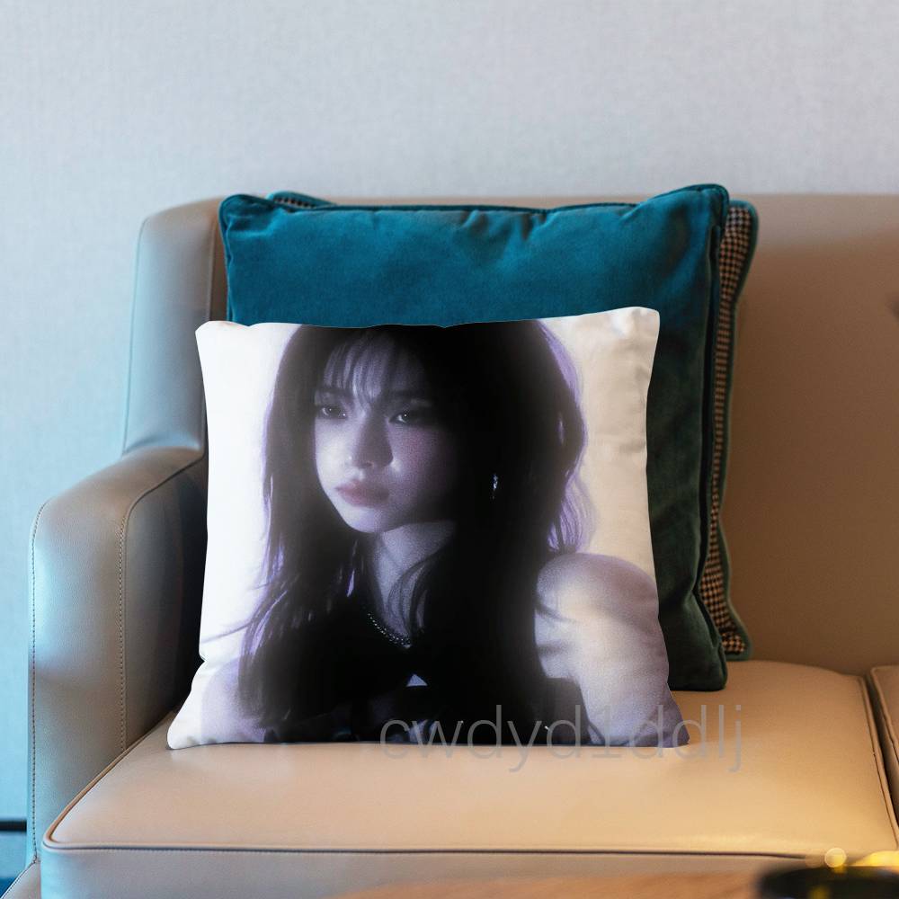KKarina AAespaS Pillow Case Short Plush Sofa Decorative Gift Home Doublesided Printing Cushio