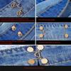 2 Set Metal Jeans Button Snaps Detachable Pants Pins Clips Adjustable Reduce Waist Buttons Clothing Buckles Sewing-Free Tools