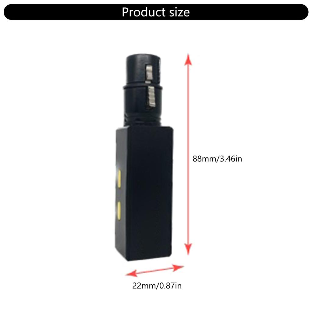 Wireless Microphone Adapter Converter Wired To Wireless Mic System for Recording and Performance