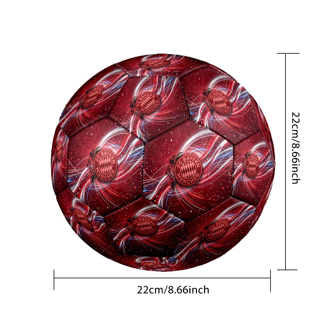 Bayern Munich Theme Soccer Ball Size 5 Soccer Ball Soft Touch Professional Training Football for Outdoor Sports
