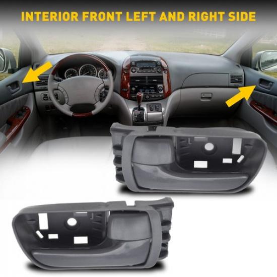 Front Left Side Right Door Interior Gray Handle Fit Toyota 2004-2010 Sienna