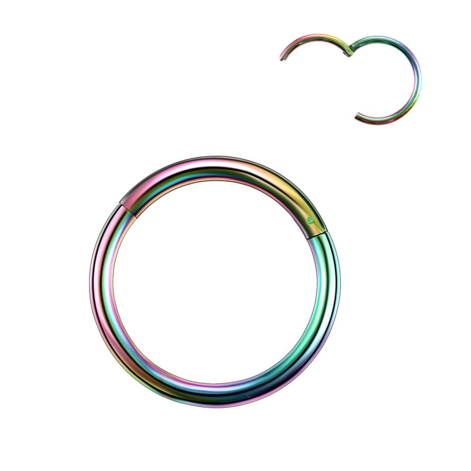 6/8/10/12mm Stainless Steel Nose Rings Hoop for Women Men 18G 16G Cartilage Piercing Body Jewelry Segment Lip Ring