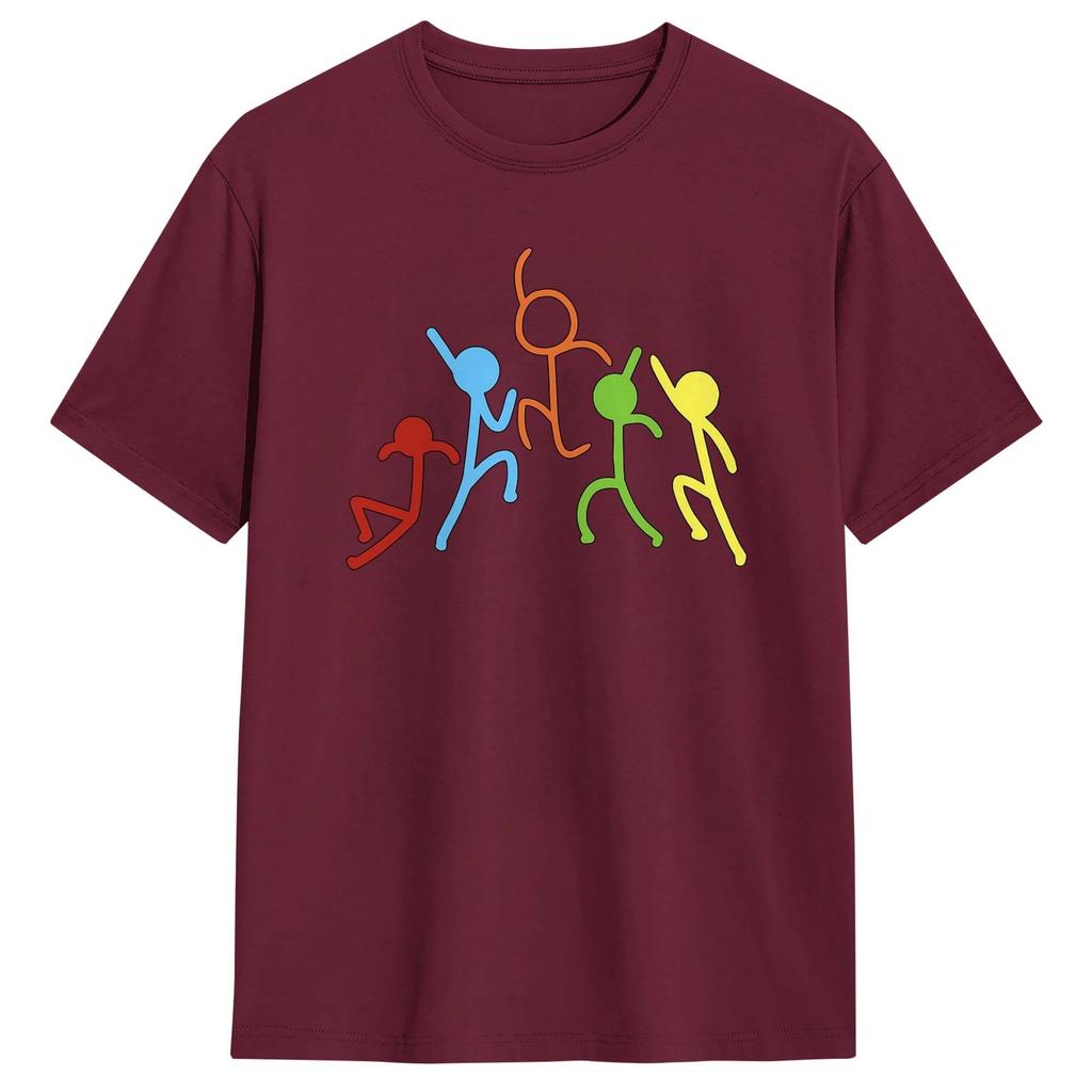 Alan Becker Gaming Fighting T-Shirt Sommer Trendig Cool T-Shirts Unisex Baumwolle T-Shirts Kurzarm Vintage Tops