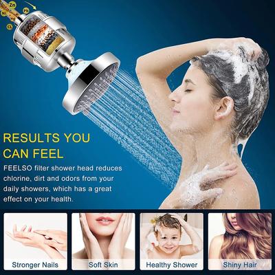 Shower Head Set with Filter Shower Head Set Combination High Pressure Nozzle Beauty and Skincare with Water Filter
