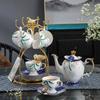 Coffee Cup Saucer Afternoon Tea Set Exquisite Bone China Water Set Light Luxury Flower Tea Cup Household Set With Tray