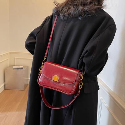 Women's Bag 2025 Autumn and Winter New Fashion Shoulder Bag Contrasting Temperament Hand-to-hand Crossbody Small Square Bag Exquisite