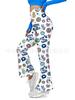 European and American Women's Floral Sexy High-waisted Slim-fitting Sports Flared Pants Women's Slim-fitting Trousers Casual Wholesale
