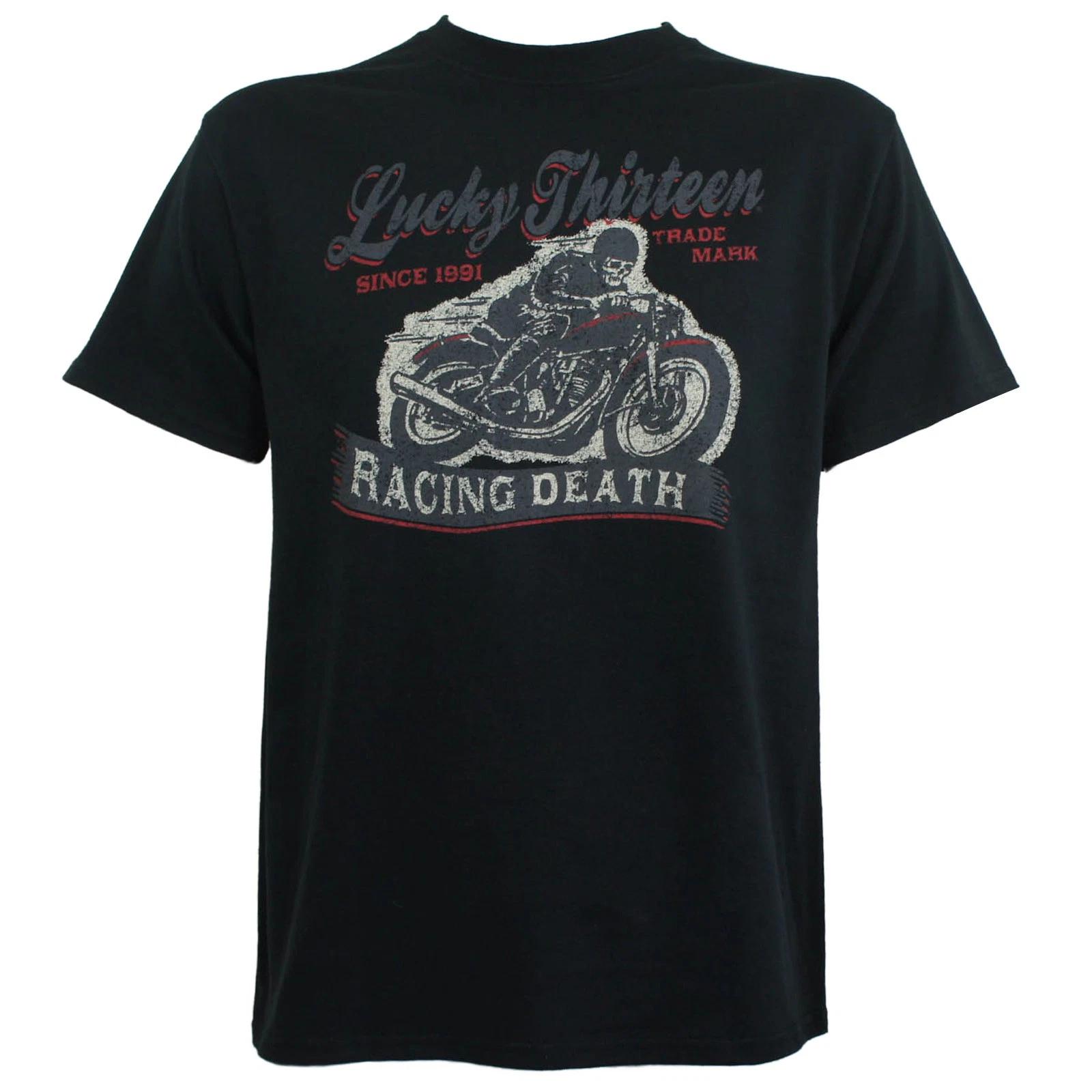 Authentic LUCKY 13 Racing Death Logo T-Shirt 3XL NEW 4XL