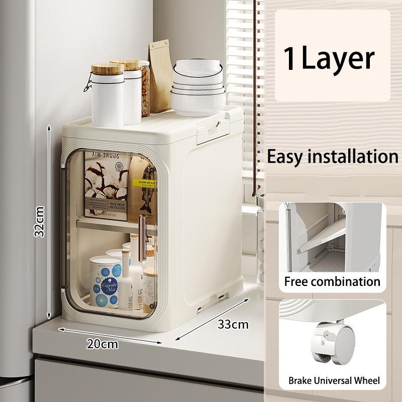 Toilet Storage Cabinets, Bathroom Cabinets, Kitchen Shelves, Foliding Storage Cabinet 1/2/3/4/5 Layers