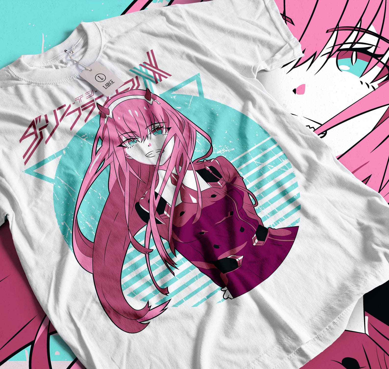 Waifu Material Anime T-Shirt, Darling Anime Girl Shirt Unisex Graphic Tee 3XL