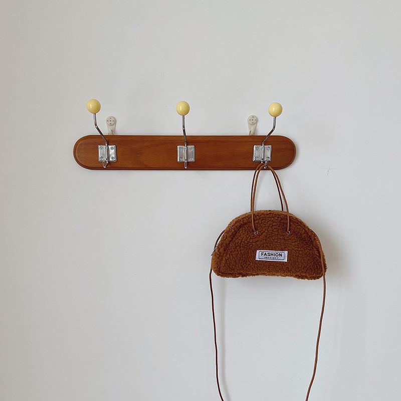 Stylish Korean Kids Mini Bag For Girls Vintage Canvas Tote Bag With Zipper Closure