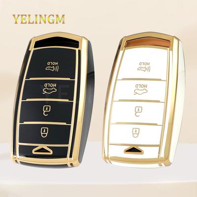 Housse de protection en TPU à 4 boutons pour clé intelligente de voiture HYUNDAI 2020 Genesis G70 G80 EQ900 G90 Accessoires