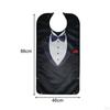Adult Bib for Eating Suit Pattern Clothing Protector Unisex Elderly Women Men Seniors