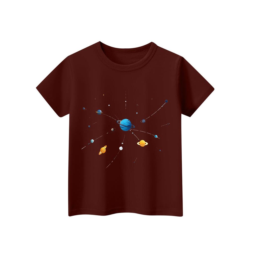 Children's Short Sleeve Neck T-Shirt Animal Print Daily Casual Top