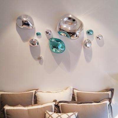 Paredão de Pedra Tridimensional Abstrato Pendurado Decoração de Sala de Estar Revestimento Eletrolítico Simulação de Parede de Pedra Pendurada Interior Casa