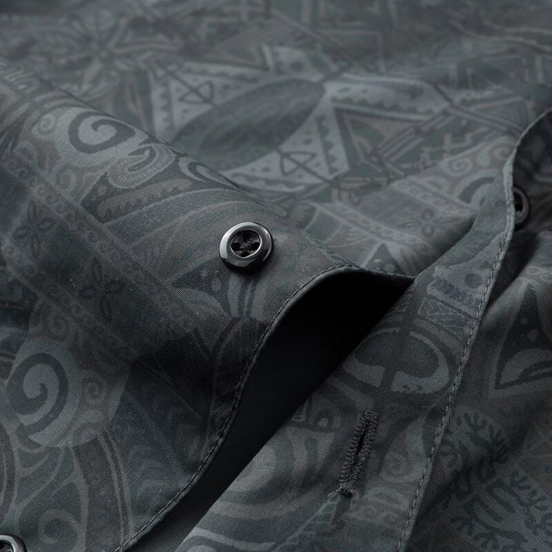 Plus Size Men's Floral Long Sleeve Casual Shirt