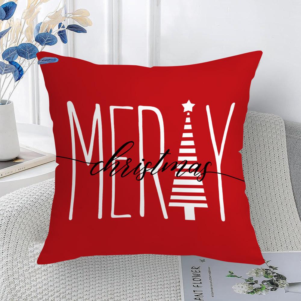 New Christmas Decoration Digital Printing Pillowcase Living Room Bedroom Decoration Festive Pillowcase