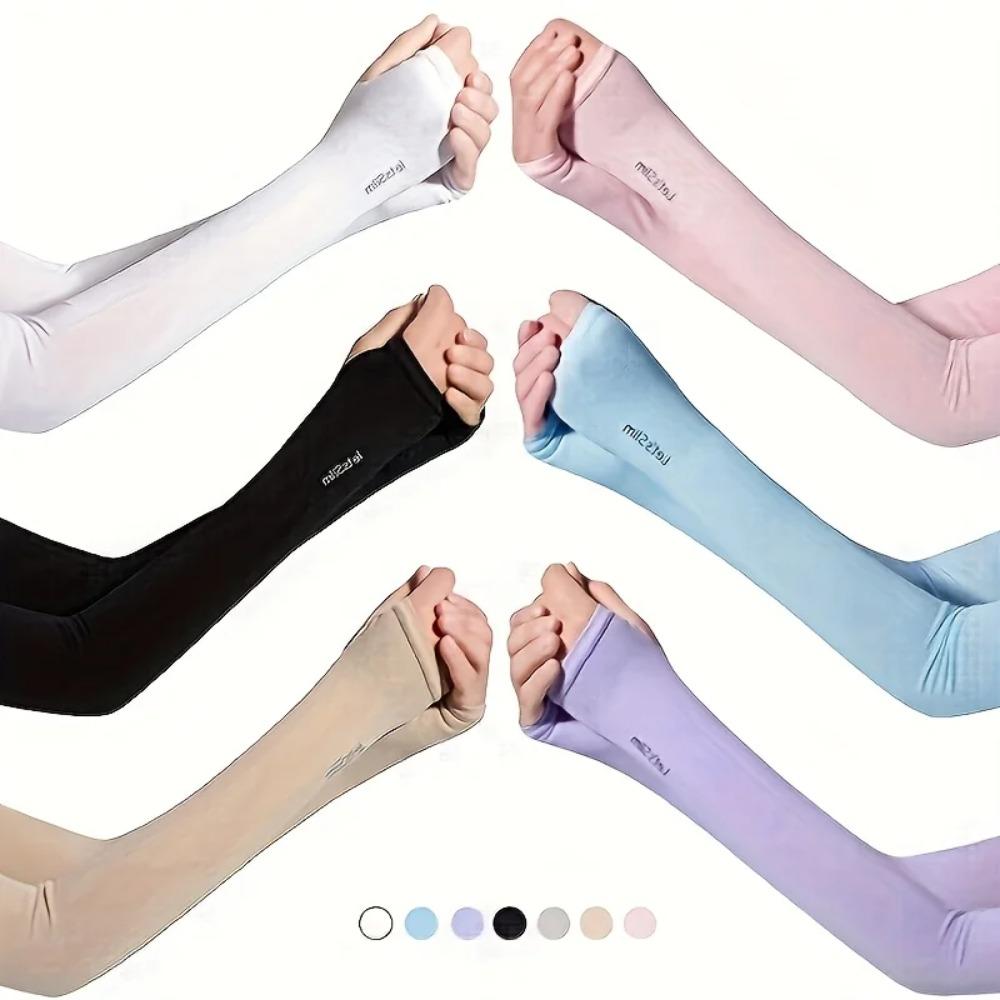 1-7 pairs of sun and shade arm covers, arm guards, fashionable sleeves,UV resistant arm covers,suitable for cycling and driving,