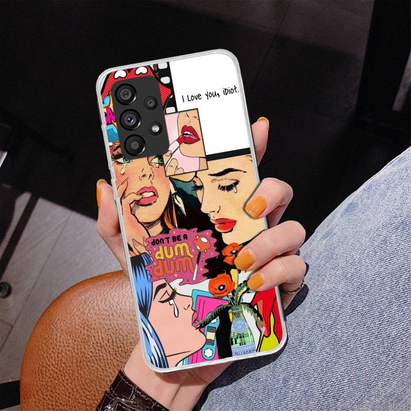 Brokenhearted Anime Girl Phnoe Case for Samsung Galaxy A17 A37 A57 A16 A26 A36 A56 A15 A14 A13 A55 A54 A53 A35 A34 A33 A25 A24 A