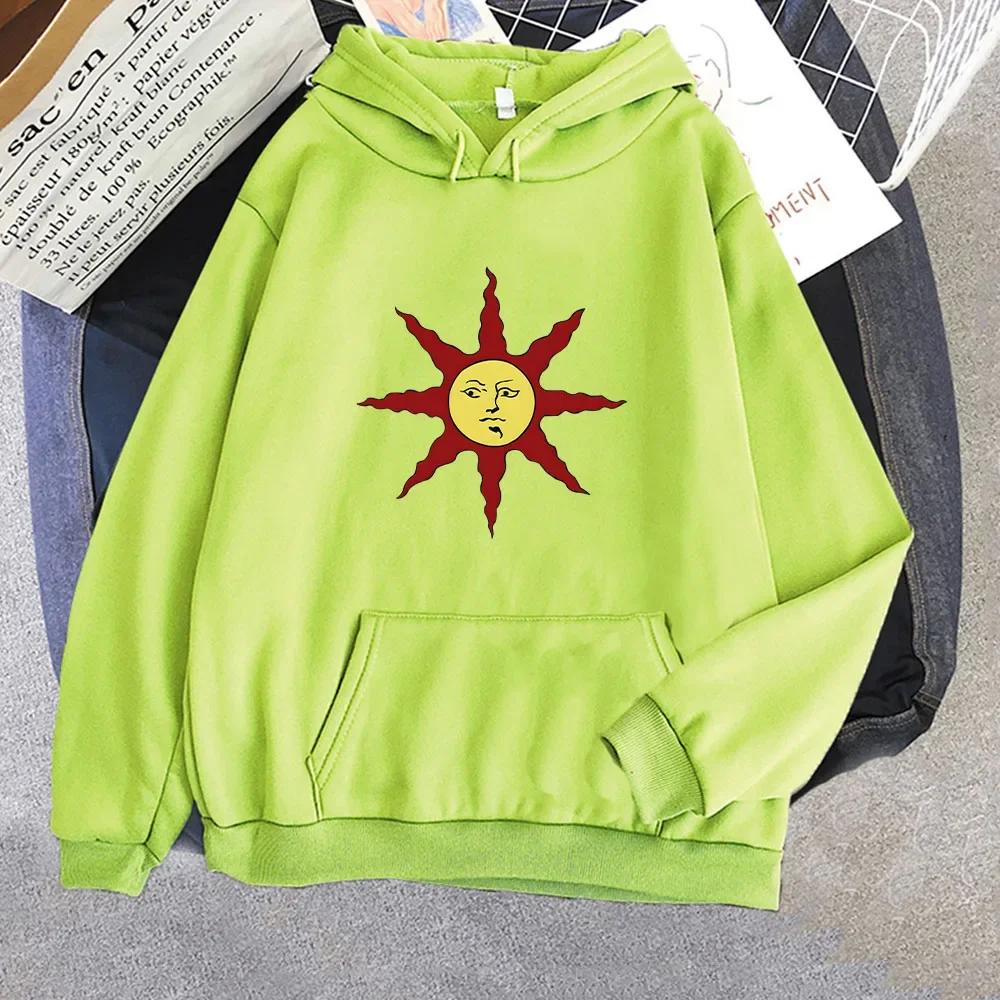 DARK SOULS Retro Hoodies Graphic Printing Women/men Sweatshirt Autumn/Winter Harajuku Loose Clothes Roupas Femininas Pullovers