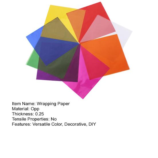 80/160 Sheets Transparent Cellophane Wrapping Paper DIY Arts Crafts Gift Packaging Waterproof