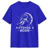 Artemis II Launch to The Moon Space Mission 2026 Astronaut Mens T Shirt Humor Tees Short Sleeve TShirt Cotton Printed Clothing