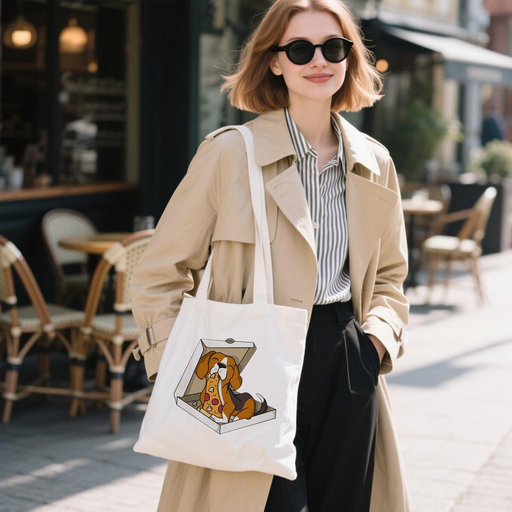 Printed Canvas Bag, Single-shoulder Bag, Student Fashion Hand-held Shopping Bag.